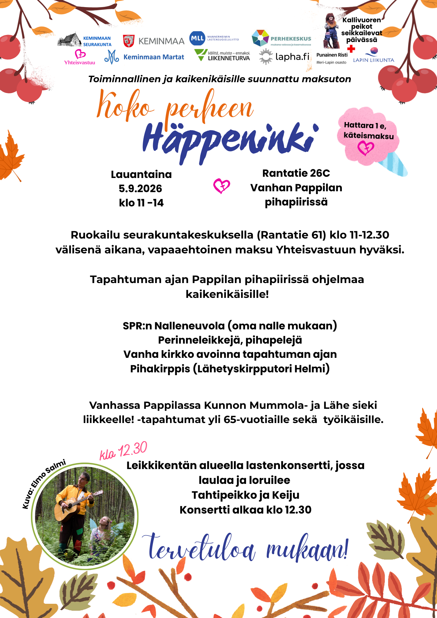 Häppeninki 5.9.2026 klo 11-14