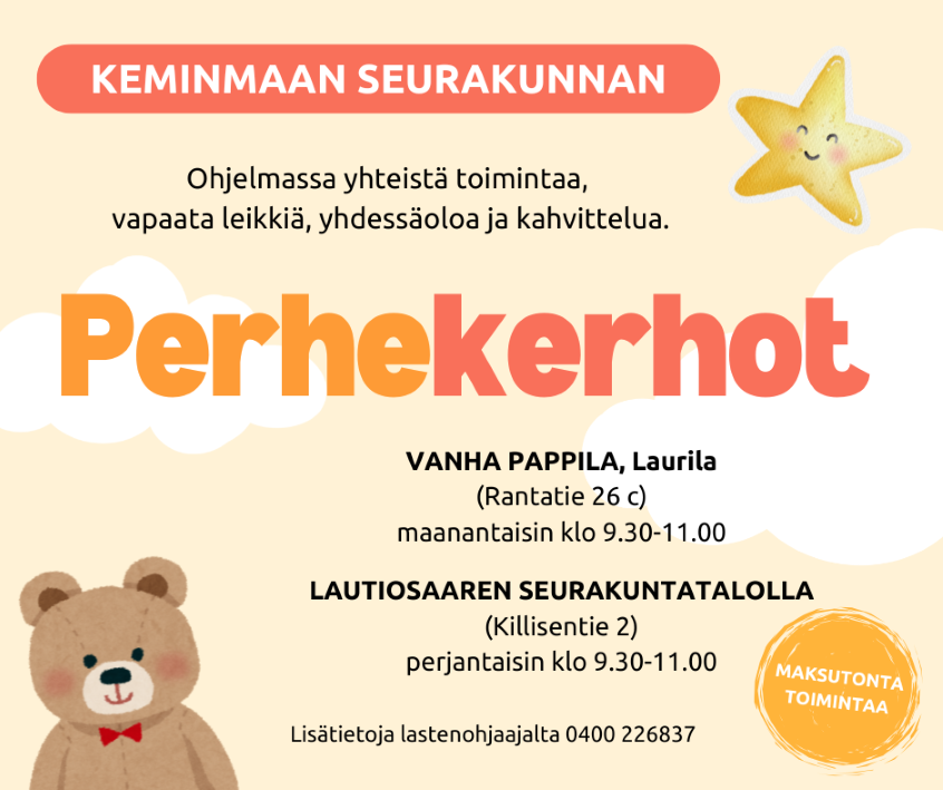 Lasten ja aikuisten yhteinen kohtaamispaikka.