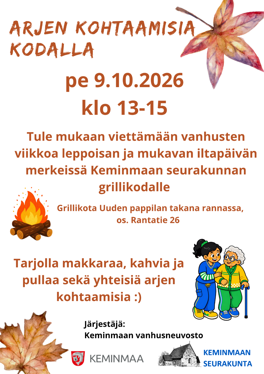Mainos vanhustenviikon tilaisuudesta