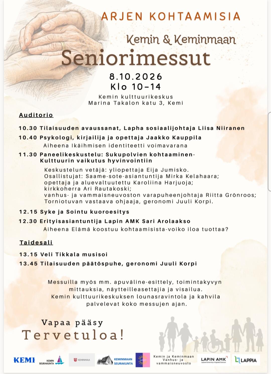 Mainos seniorimessut 8.10.